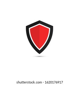 Shield protection icon. Isolated on white background. Vector illustration, eps 10.

