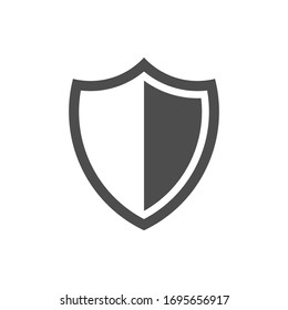 Shield Protection Icon isolated on white background. Vector illustration. Eps 10.