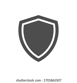 Shield Protection Icon isolated on white background. Vector illustration. Eps 10.