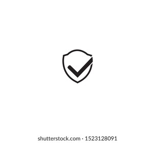 shield protection icon vector design element logo template