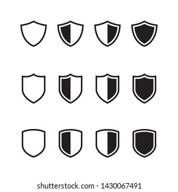 shield protection icon vector illustration