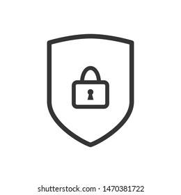 Shield Protection Icon Vector Illustration
