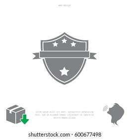 Shield protection icon. vector illustration
