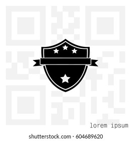 Shield protection icon. vector illustration