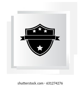 Shield protection icon. vector illustration
