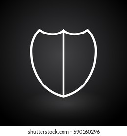 Shield protection icon. Web design style.