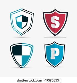 shield protection icons image 