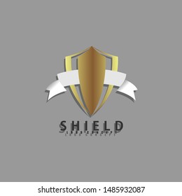 Shield protection illustration. Safety logo icon. Anti virus