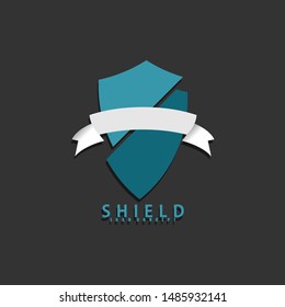 Shield protection illustration. Safety logo icon. Anti virus