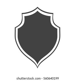 shield protection insignia security dark background vector illustration eps 10