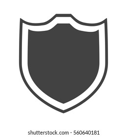 shield protection insignia security element vector illustration eps 10