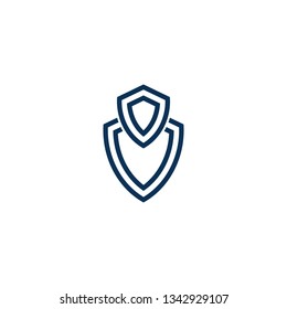 Shield and protection logo icon design template elements - Vector