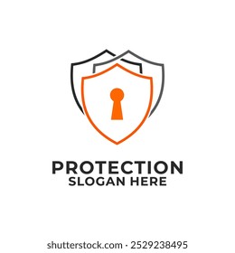 Shield Protection Logo Icon Design Vector, Guard and Shield Logo Design Template