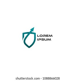 shield protection logo icon vector template