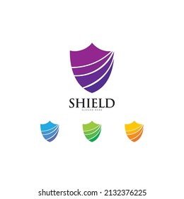 shield protection logo isolate vector