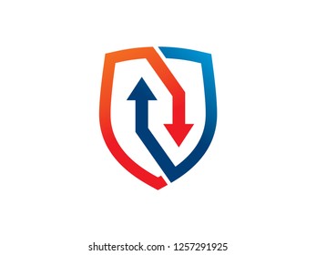 Shield Protection Logo Template, Symbol, Icon