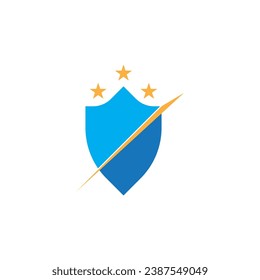 Ilustración de vectores con logotipo de protección Escudo