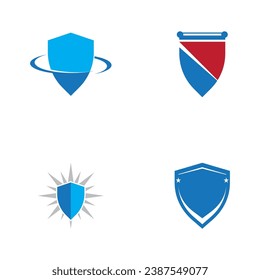 Ilustración de vectores con logotipo de protección Escudo
