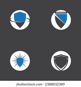 Ilustración de vectores con logotipo de protección Escudo