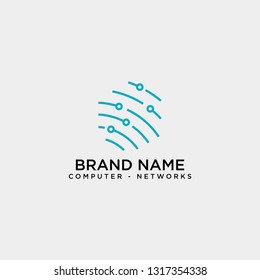 shield protection network logo template vector illustration icon element