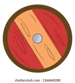 Schutzschild zum Schutz oder Schutz von Vektorgrafik oder Farbgrafik