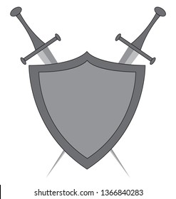 Blindaje para protección o salvaguardia de la ilustración del vector o del color