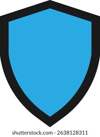 Shield Protection Scurity Icon Vector Flat Illustration