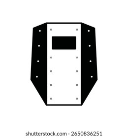 Icono de relleno de seguridad de protección de escudo