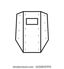Shield Protection Security Line Icon