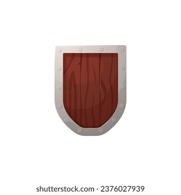 Shield protection symbol, guarantee and security emblem. Banner or game asset in shape of shield, realistic vector illustration isolated on white background. banner
