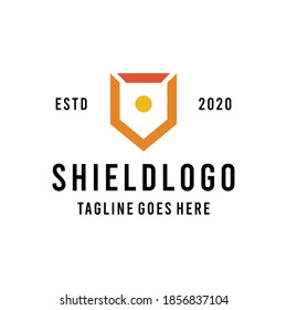 Shield Protection Symbol Logo design Vector