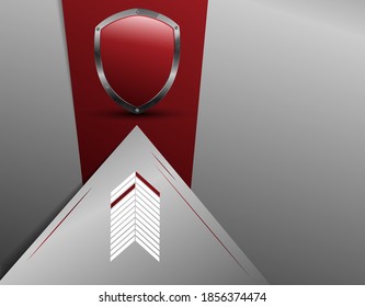 shield protection vector modern background with copy space. Elements for your work, design. Eps10 illustration