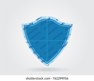 Shield of protection from virus threats in computer technologies.