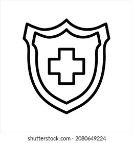 shield protecton icon vector, corona protect. EPS 10.
