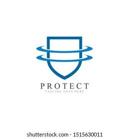 Shield protector logo icon illustration design 