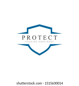 Shield protector logo icon illustration design 