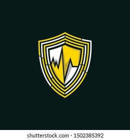Shield Pulse Technology Modern Logo