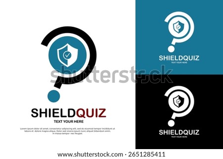 Shield Quiz logo: question mark forming a shield with a checkmark. Represents secure knowledge testing.