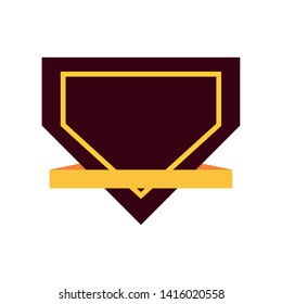 shield ribbon banner vector ilustration