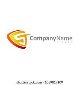 Shield S Logo Template