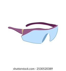 shield safety glasses medical cartoon. vision durable, lens comfort, fit secure shield safety glasses medical sign. isolated symbol vector illustration