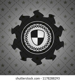 shield, safety icon inside dark badge