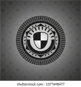 shield, safety icon inside dark badge