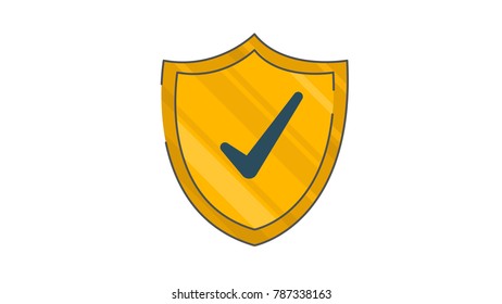 Shield safety icon vector illustration