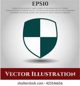 shield safety icon vector symbol flat eps jpg app