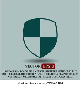 shield safety icon vector symbol flat eps jpg app