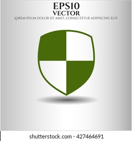 shield safety icon vector symbol flat eps jpg app