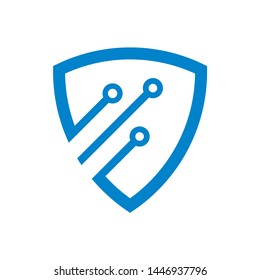 Shield Safety Security System Business Company Vector Logo Design