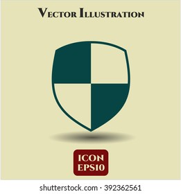 Shield (Safety) vector icon or symbol