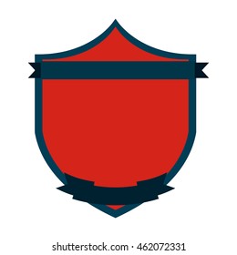 shield seal frame icon vector illustration design